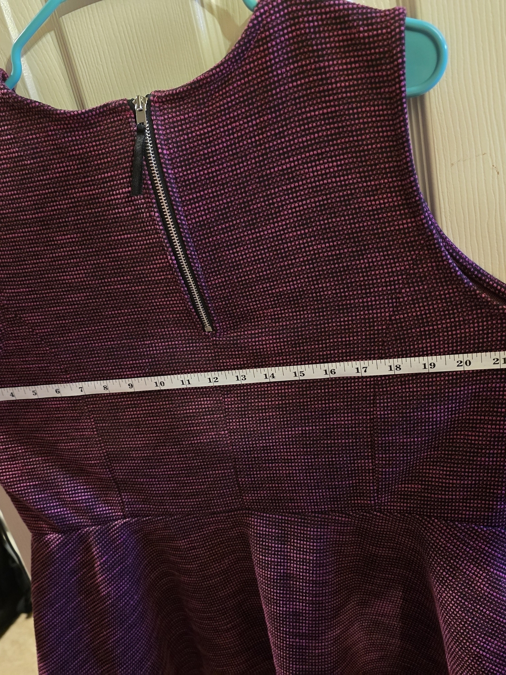 Women's Purple Sleeveless Peplum Top -XXL - Picture 3 of 6
